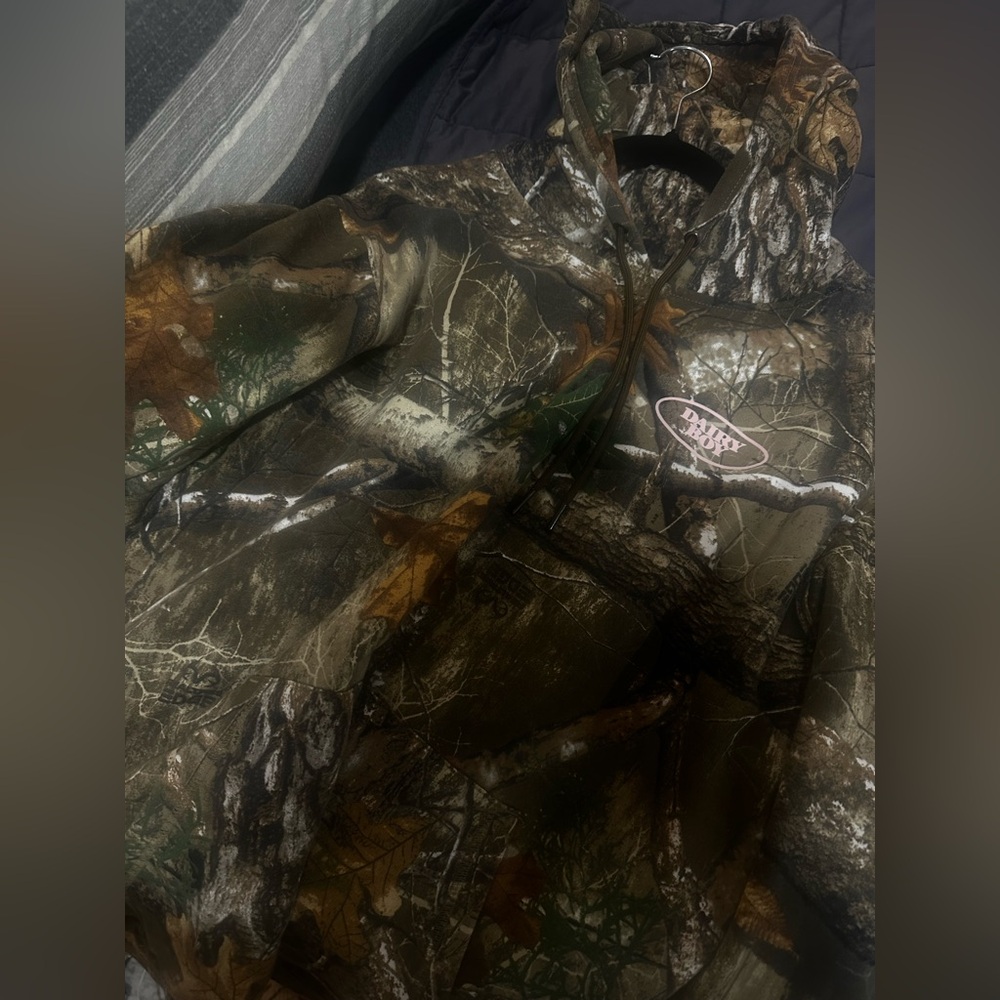 OG dairy boy camo hoodie